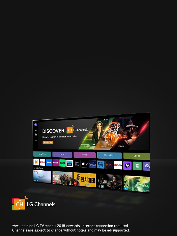 Lg tv live streaming sale