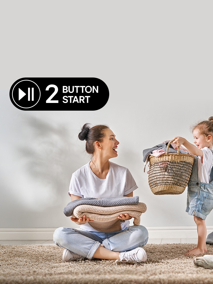 Washing Machine - 2 Button Start feature card