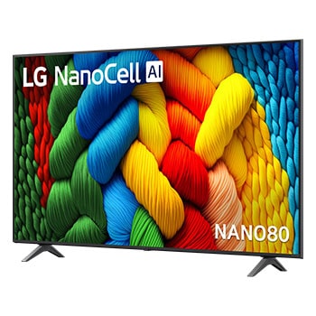 LG 65 inch LG NanoCell AI NANO80 4K Smart TV 2025, 65NANO80ASA