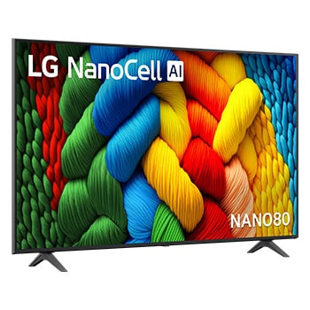 LG 65 inch LG NanoCell AI NANO80 4K Smart TV 2025, 65NANO80ASA