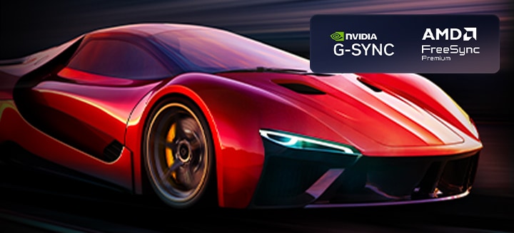 LG's alpha 8 AI Processor 4K with orange light emanating underneath, and colorful circuit board lines branching off the AI Processor.