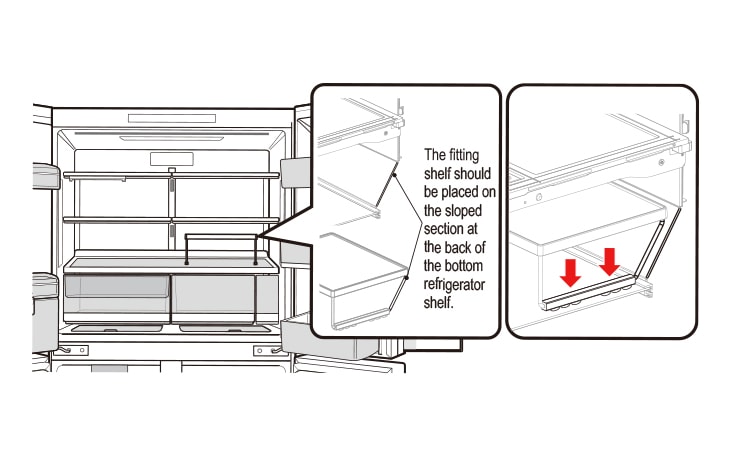 Eggs can be stored on the egg tray or you can remove the egg tray to store small refrigerated foods or fruit and vegetables in the drawer To remove the drawer from the case pull the drawer all the way out slightly lift the front of the drawer and remove it from the case