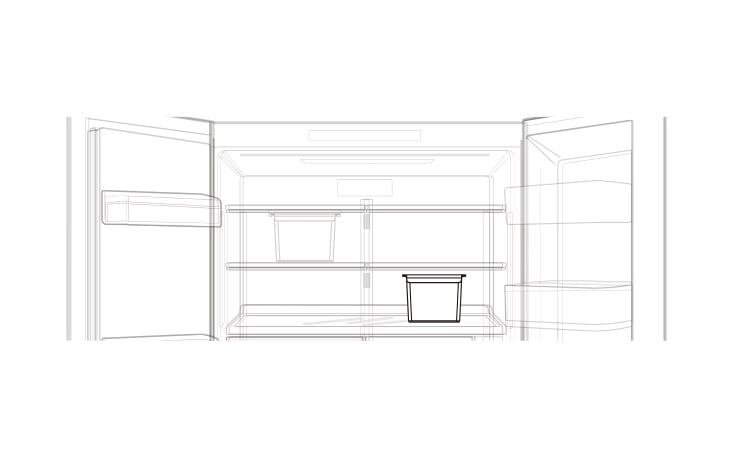 "Fill the tray with fruits or vegetables and place it on the shelf If the shelf is not deep enough to fit the tray with the narrow side facing front turn the tray so the long side faces front The wicker trays can be inserted upright to act as partitions Always wash the wicker trays and allow to dry in a shaded place if they become soiled Take care not to drop the tray while in use as it may break"