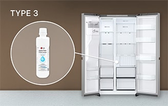 Depending on the refrigerator model used, there may be different types of filter locations.