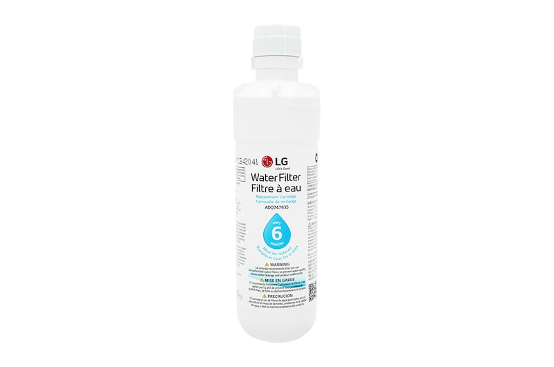 Front view of LG LT1000P Refrigerator Water Filter AGF80300705