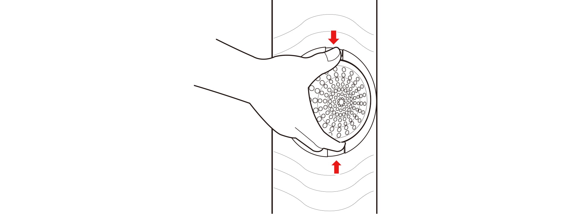 Push down on the release tabs on both sides of the filter cover and pull forward.