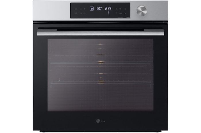 Front view of 76L InstaView Series 7 Pyro Oven – Stainless, BO607G1S4
