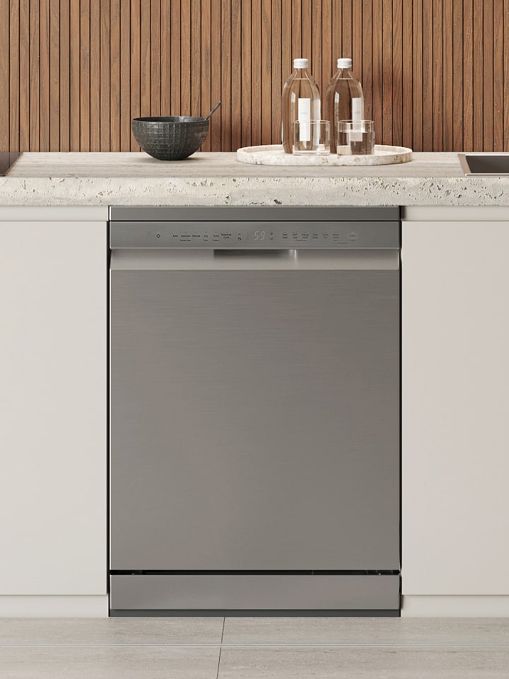 Interior lifestyle image showcasing the LG free-standing Dishwasher