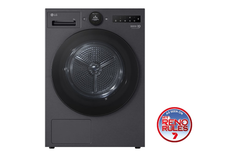 Front view of 9kg Series 9 Heat Pump Dryer - 9 Star DXH9-09MB
