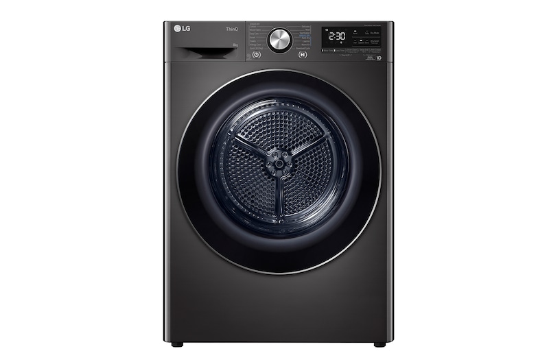 Front view of 8kg Series 9 Heat Pump Dryer - 9 Star DVH9-08B