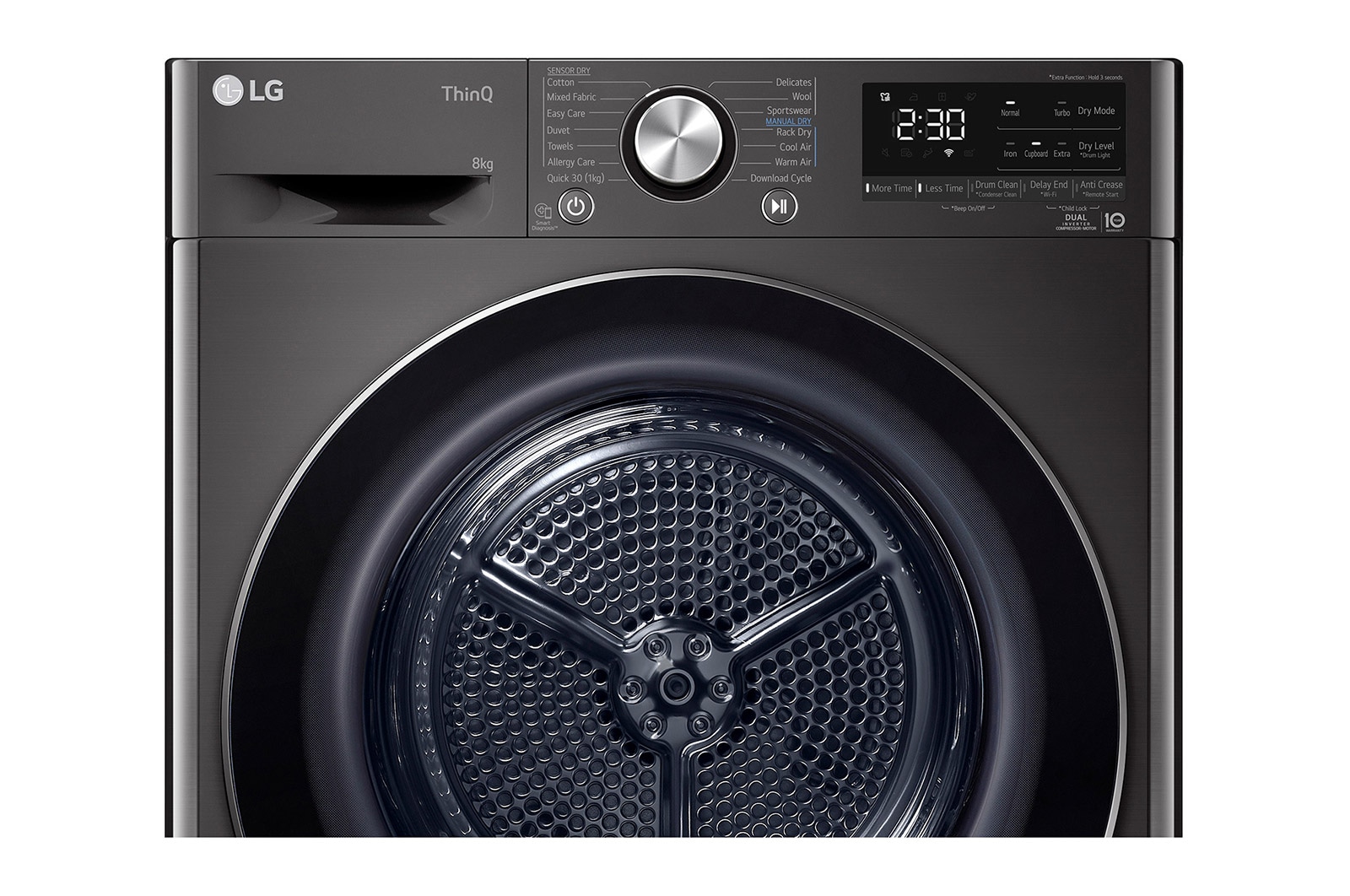 LG 8kg Series 9 Heat Pump Dryer - 9 Star, DVH9-08B