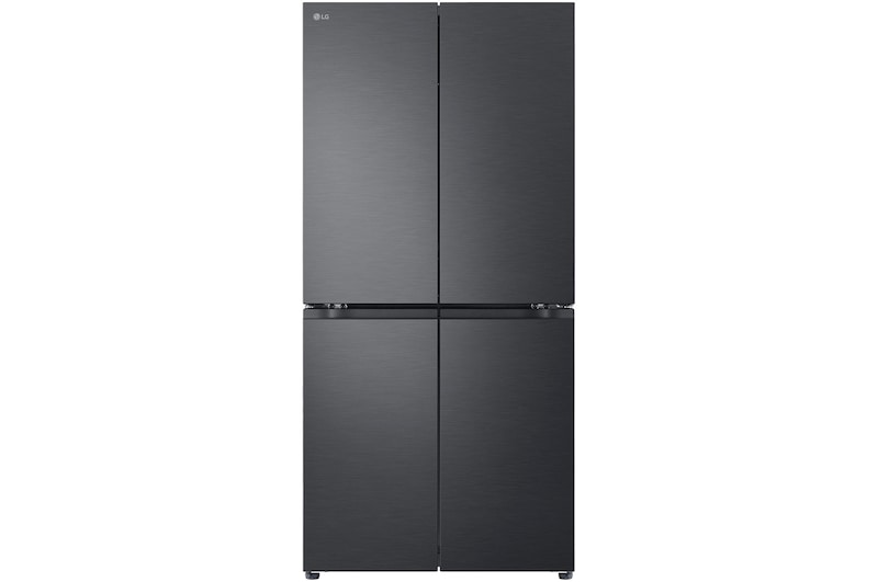 Front view of 530L Slim French Door Fridge - Matte Black GF-B505MBL