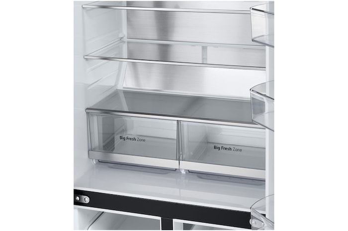 LG 530L Slim French Door Fridge - Matte Black, GF-B505MBL