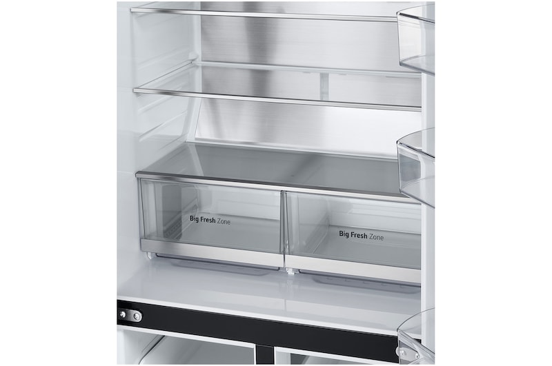 LG 530L Slim French Door Fridge - Matte Black, GF-B505MBL