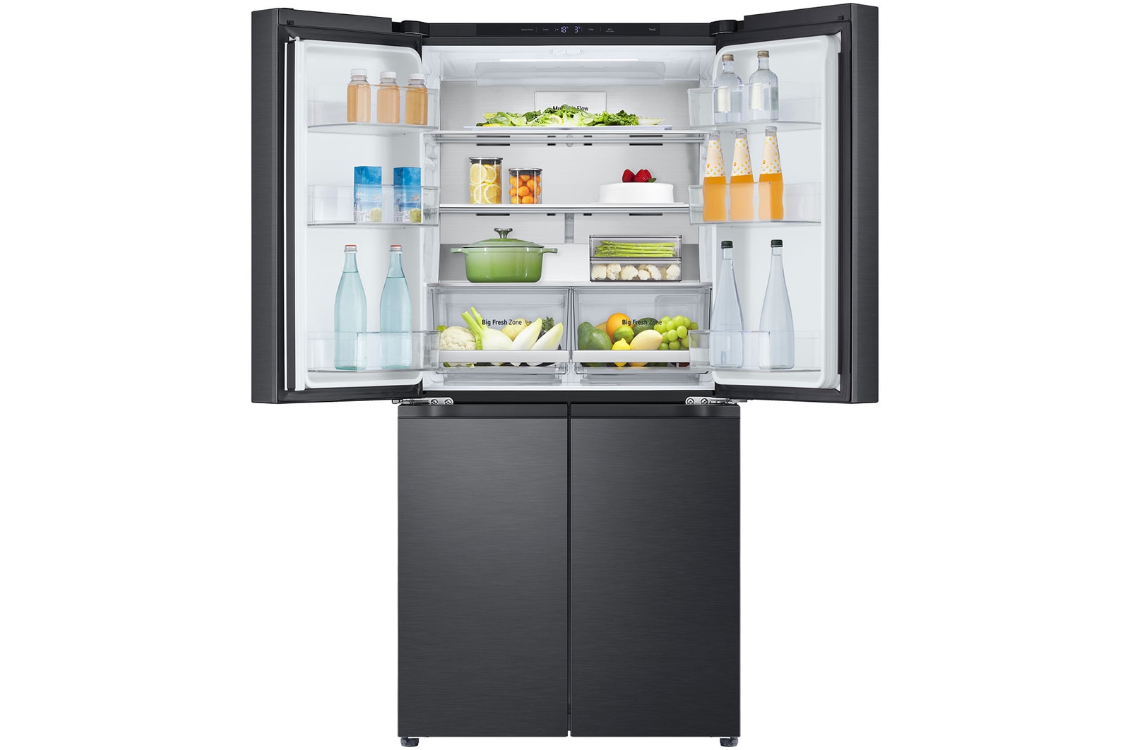 LG 530L Slim French Door Fridge - Matte Black, GF-B505MBL