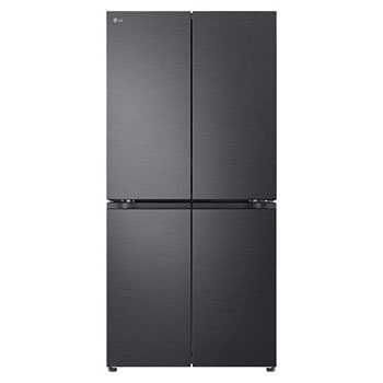 Front view of 530L Slim French Door Fridge - Matte Black GF-B505MBL