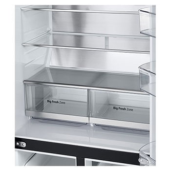 LG 530L Slim French Door Fridge - Matte Black, GF-B505MBL