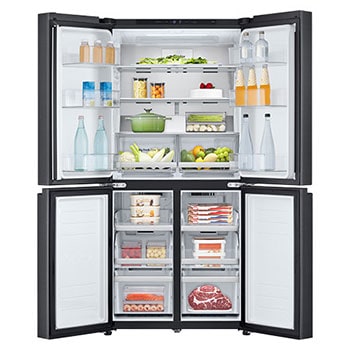 LG 530L Slim French Door Fridge - Matte Black, GF-B505MBL