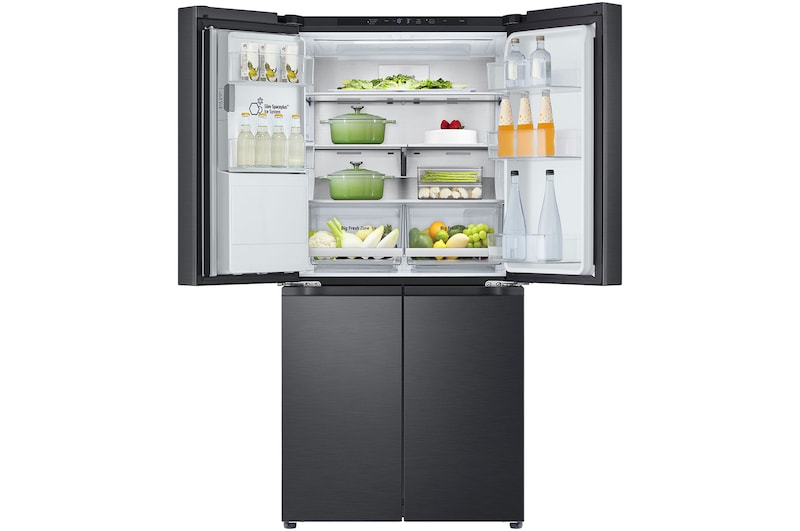 LG 506L Slim French Door Fridge - Plumbed, GF-L500MBL