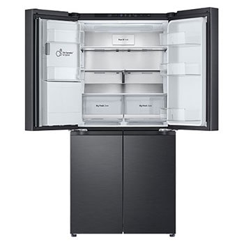 LG 506L Slim French Door Fridge - Plumbed, GF-L500MBL