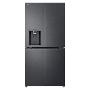 Front view of 506L Slim French Door Fridge - Non-Plumbed GF-LN500MBL