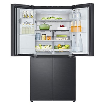 LG 506L Slim French Door Fridge - Non-Plumbed, GF-LN500MBL