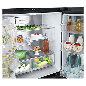 LG 508L Slim French Door Fridge with InstaViewᵀᴹ, GF-V500MBLC
