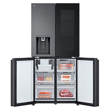 LG 508L Slim French Door Fridge with InstaViewᵀᴹ, GF-V500MBLC