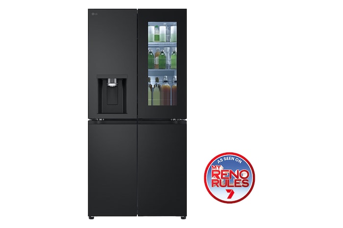 LG 508L Slim French Door Fridge with InstaViewᵀᴹ, GF-V500MBLC