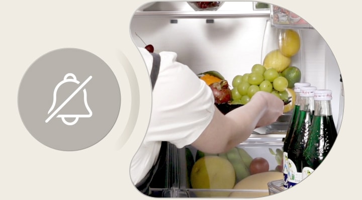 lg french door refrigerator's cleaning time technology helps the users to clean the freezer without ringing the fridge alarm.