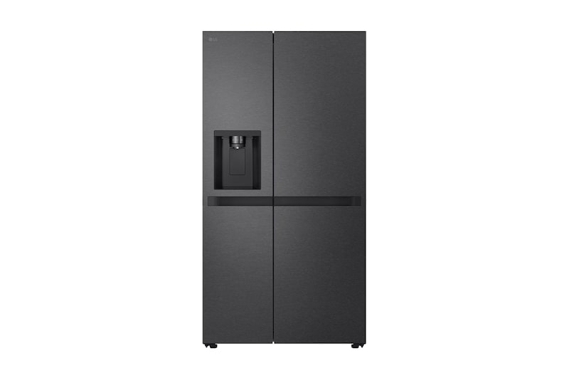 Front view of 641L Side by Side Fridge - Non-Plumbed GS-N599MBL