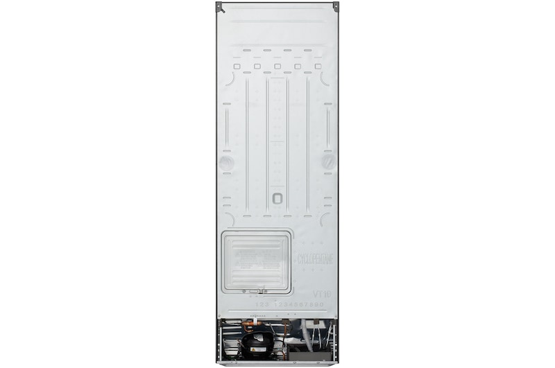 Back view LG GT-2SI 266L Top Mount Fridge - Stainless Finish
