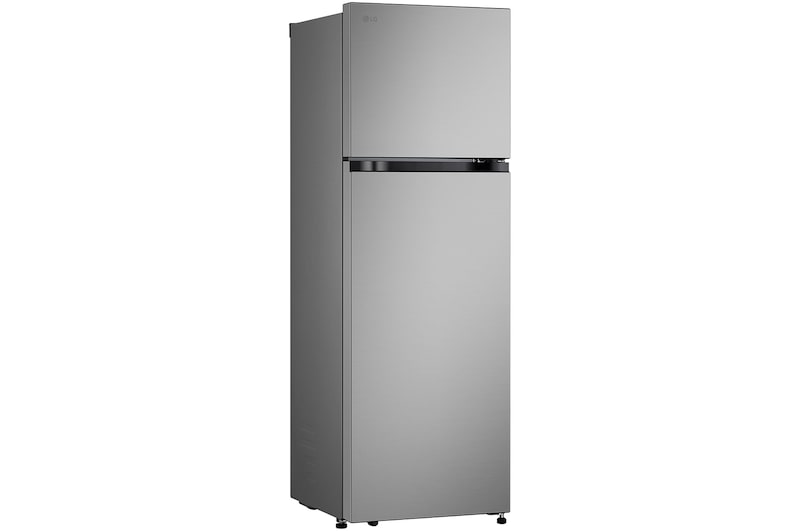 Left side view LG GT-2SI 266L Top Mount Fridge - Stainless Finish