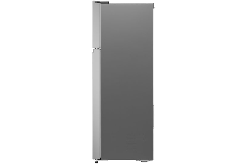 Side view LG GT-2SI 266L Top Mount Fridge - Stainless Finish