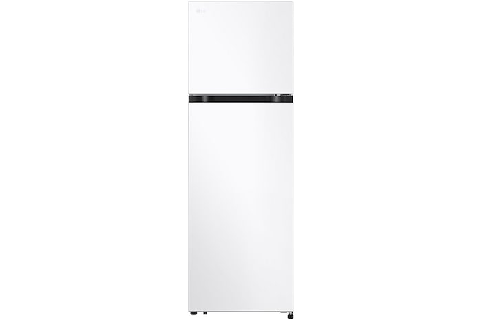 Front view LG GT-2WI 266L Top Mount Fridge - White