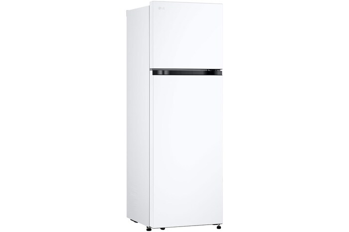 Left side view LG GT-2WI 266L Top Mount Fridge - White