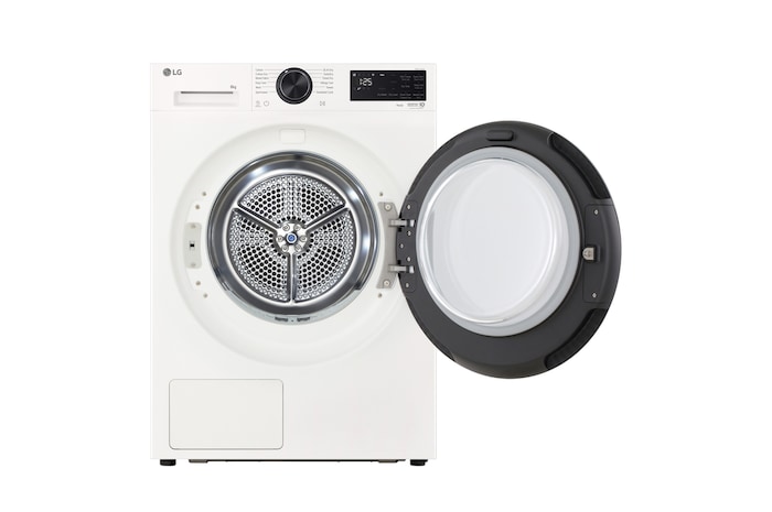 Front open view of LG DXH3 Heat Pump Dryer