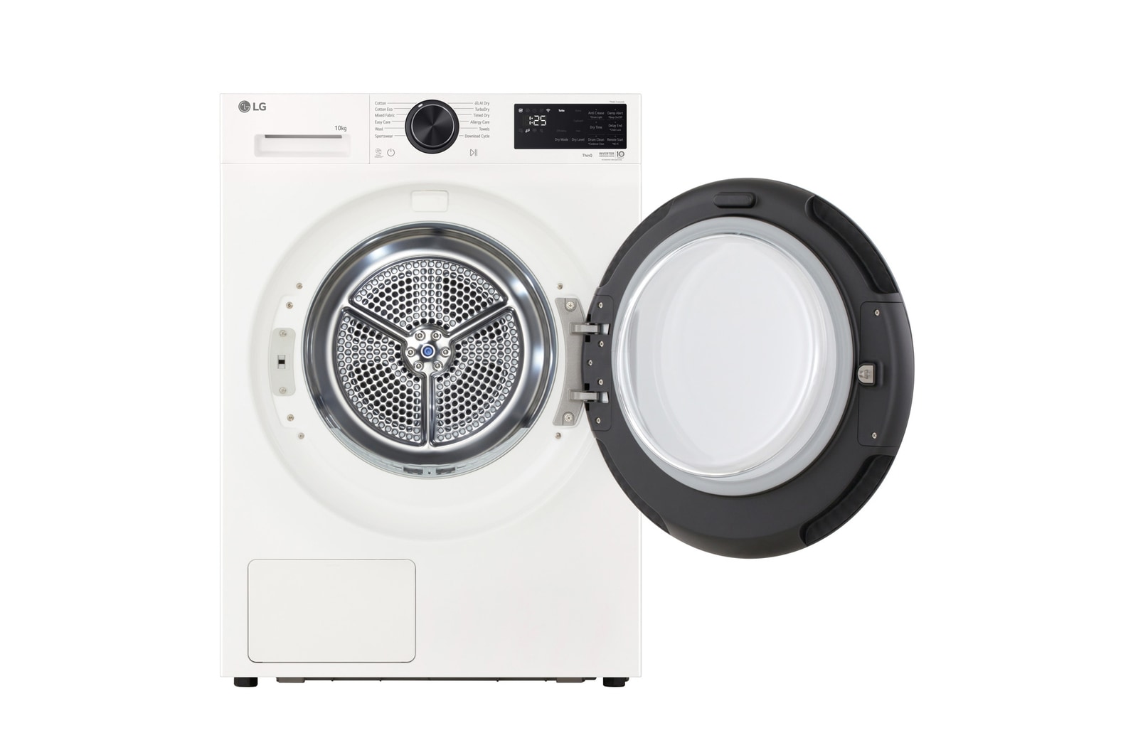 Front open view of LG DXH3 Heat Pump Dryer
