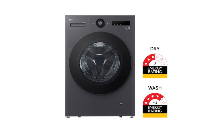 Front view of 16/10kg Series XL Front Load Washer Combo - Graphite Finish, WXLC-1016G