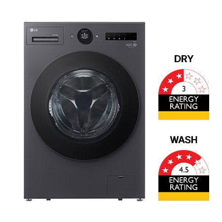 Front view of 16/10kg Series XL Front Load Washer Combo - Graphite Finish, WXLC-1016G