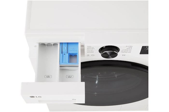 LG Series 3 Front Load Washing Machine front high angle.