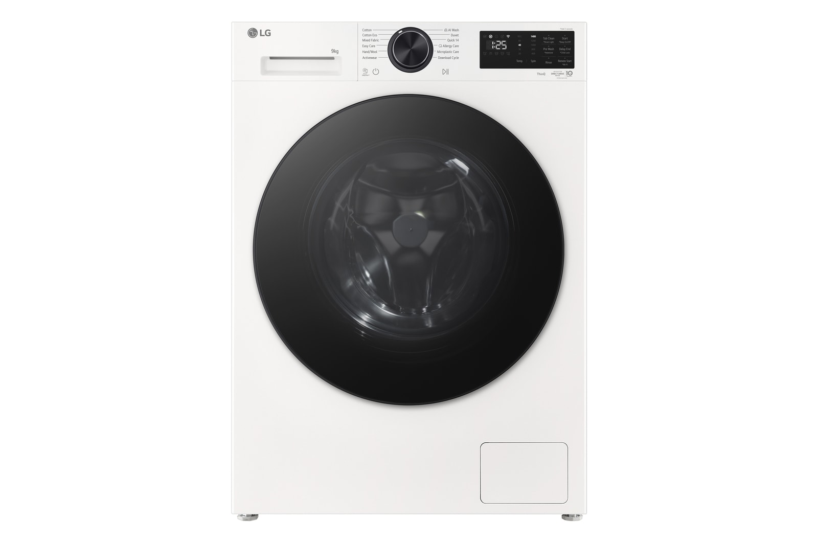 Front view of 9kg Series 3 Front Load Washer - AI Wash WX3-1409W