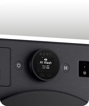 Washing machine in detail.