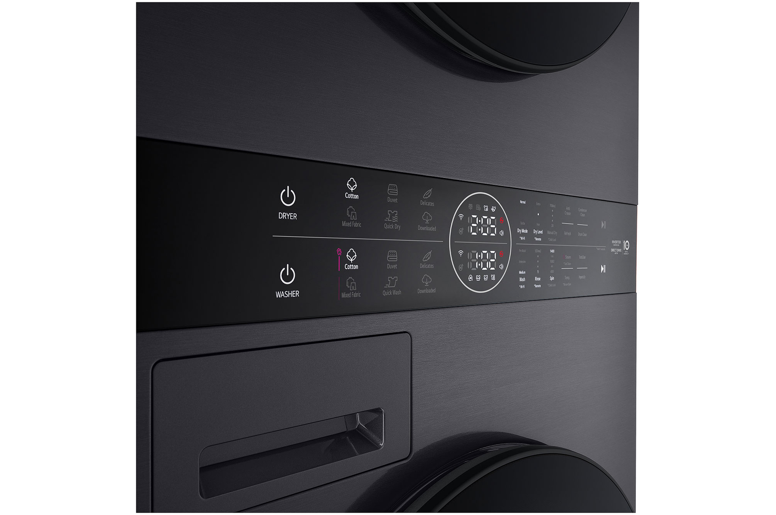 drum detail of the washer