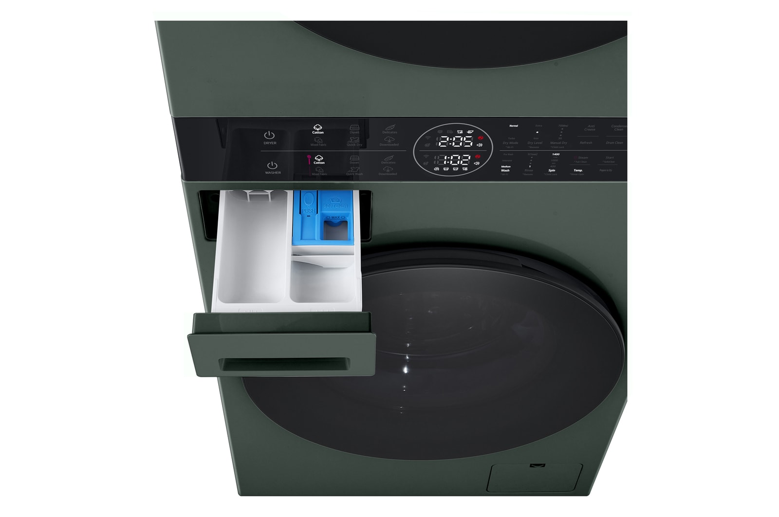 detail of the center control panel