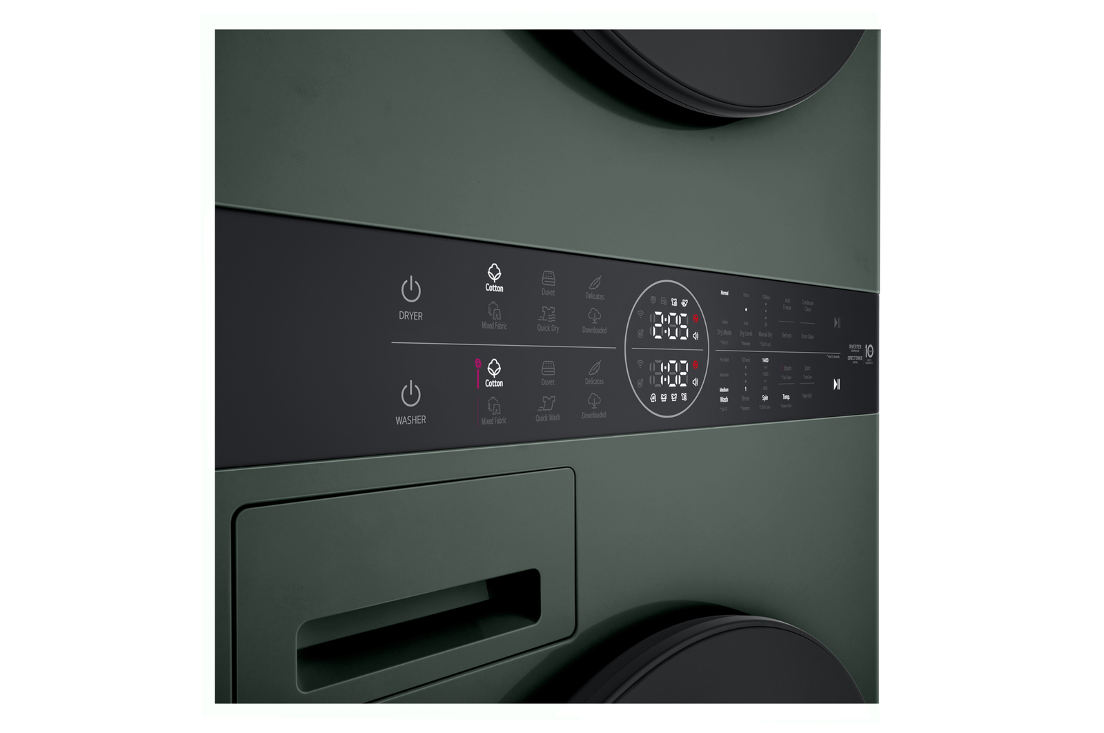 drum detail of the washer