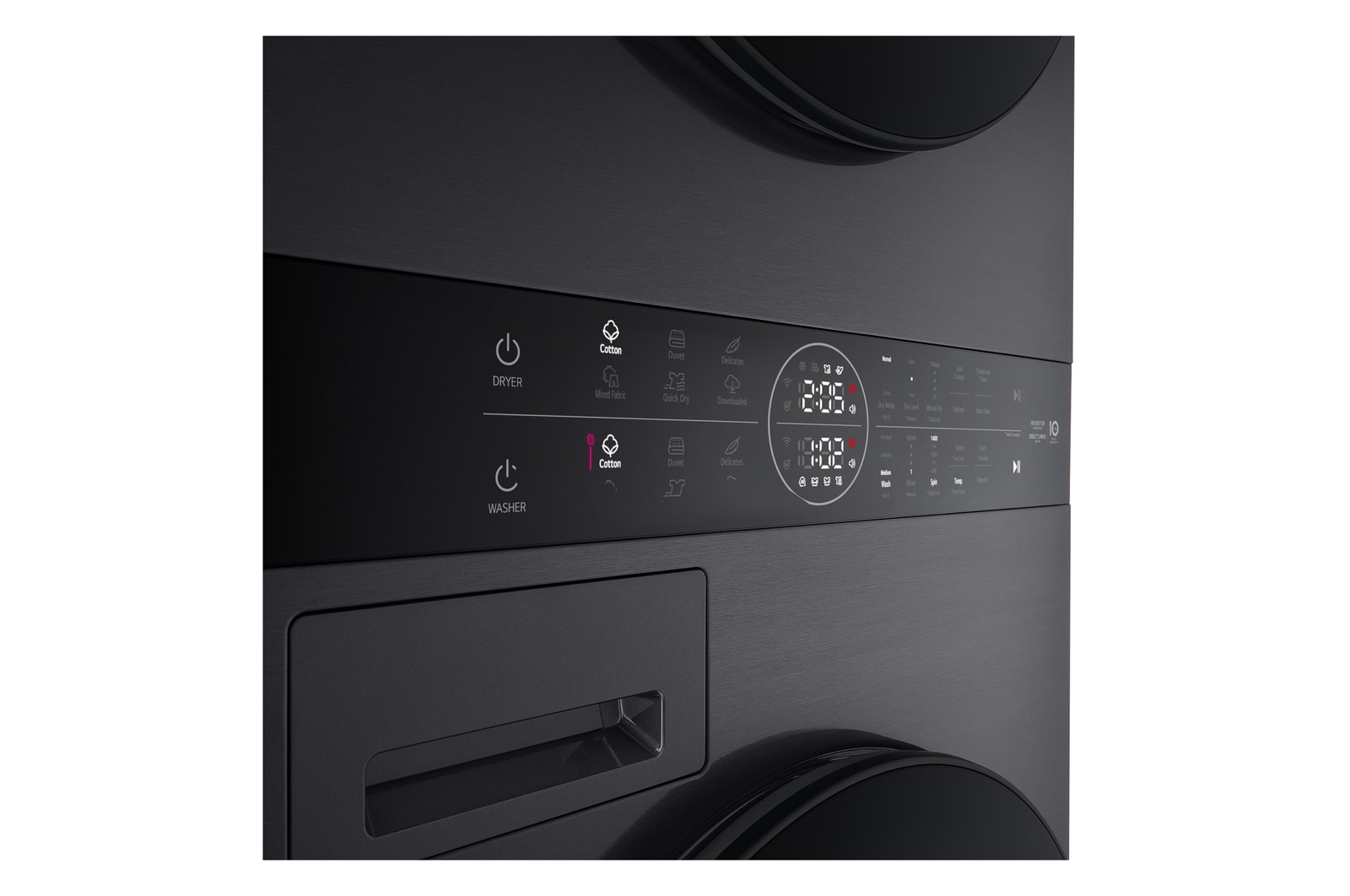 drum detail of the washer