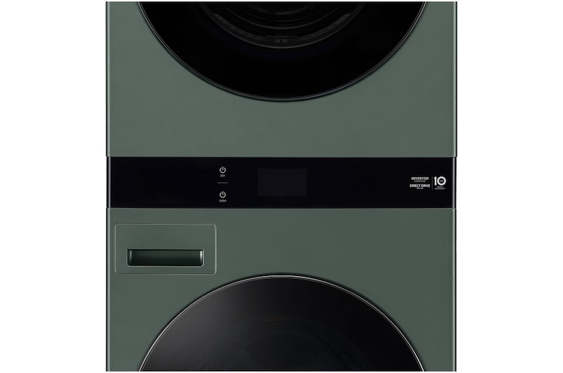 detail of the detergent drawer