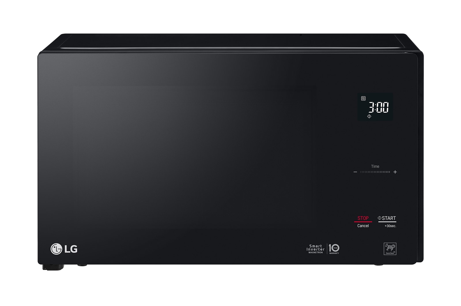 Front view LG MS2596OB NeoChef, 25L Smart Inverter Microwave Oven