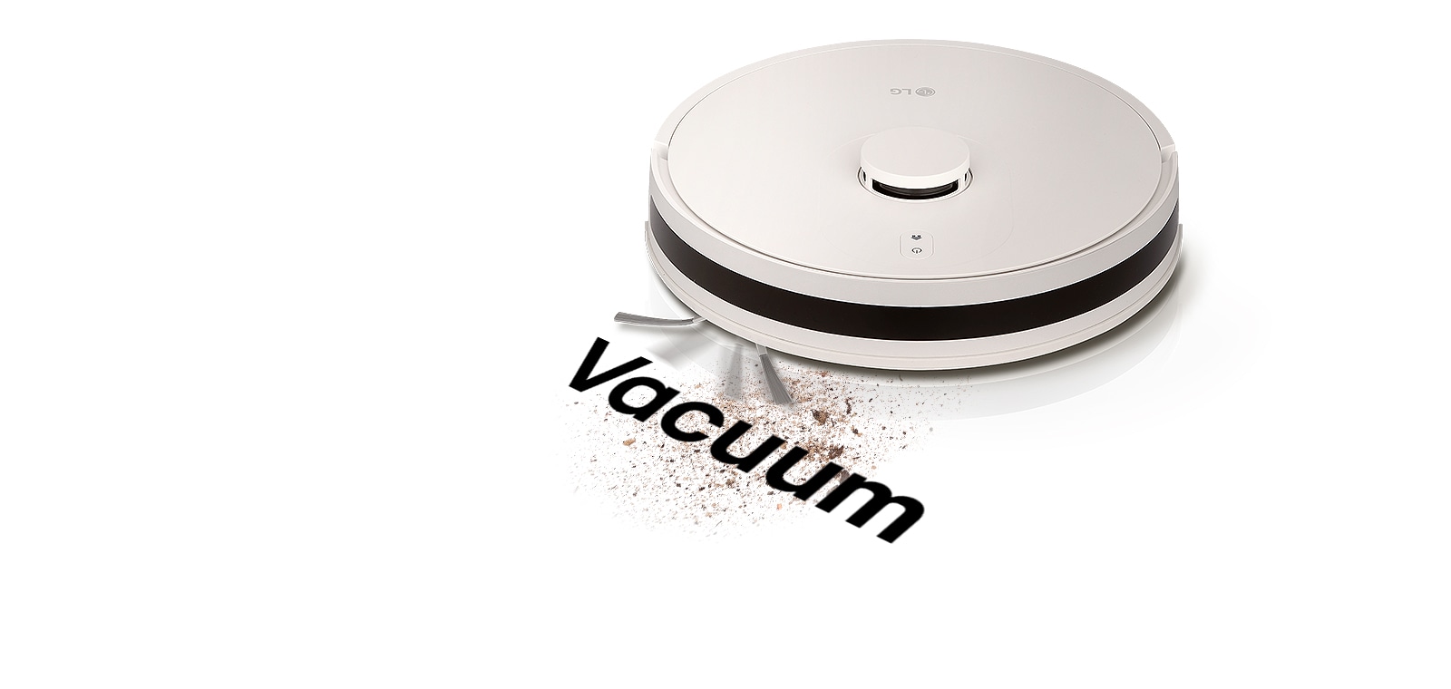 Video of a robot vacuum simultaneously vacuuming and mopping	